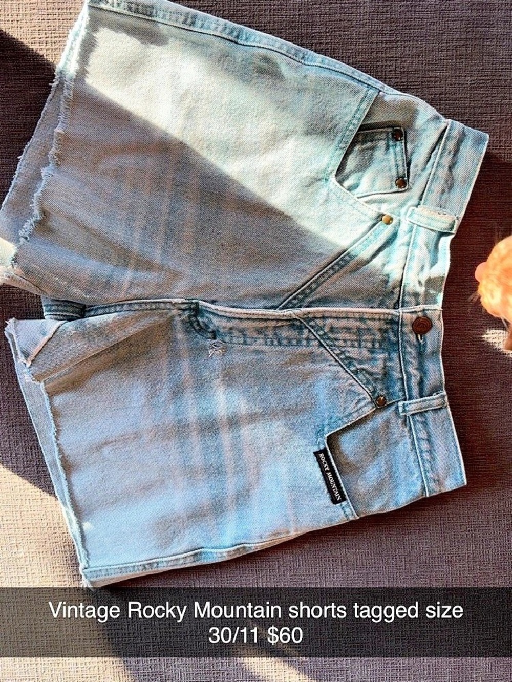 Rocky Mountain Vintage Western Denim Shorts Waist 30/11 Blue
